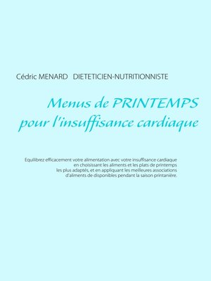 cover image of Menus de printemps pour l'insuffisance cardiaque